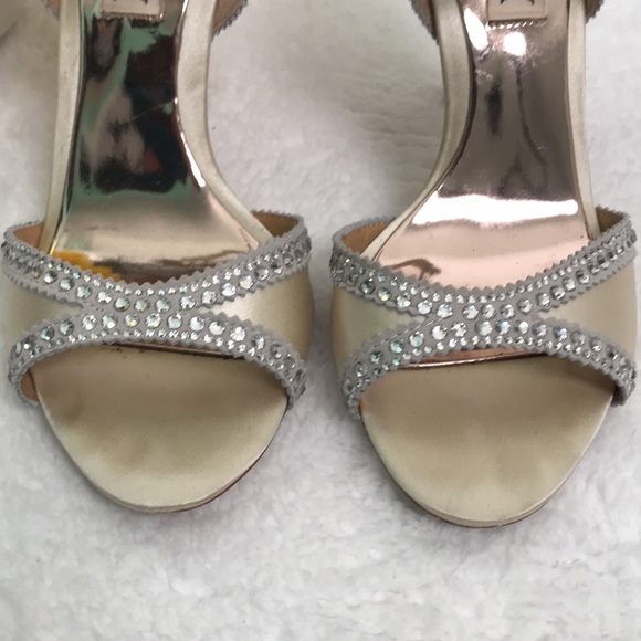 Badgley Mischka Roxy Ankle Strap Heels - Picture 5 of 5